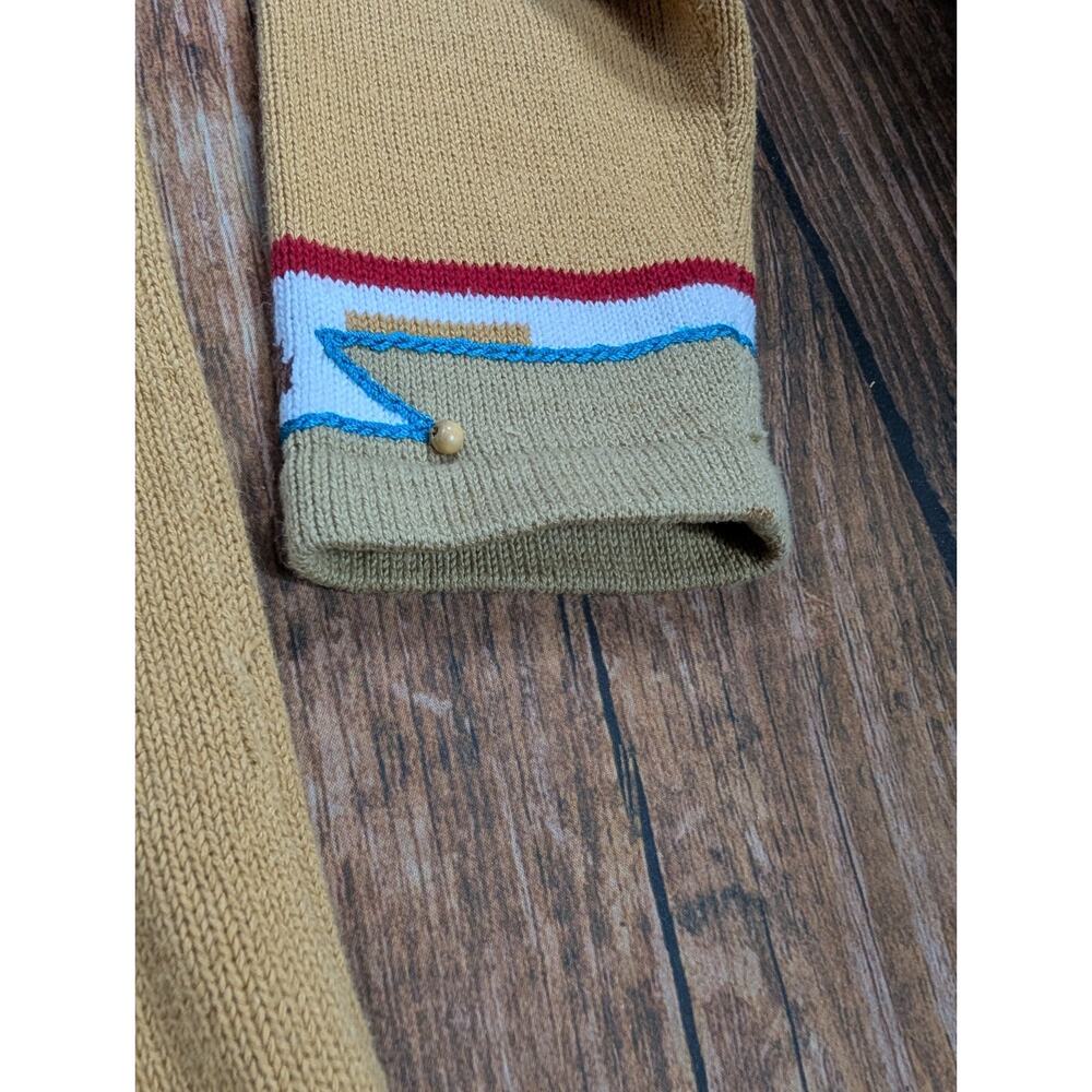 KNITS BY STORYBOOK Womens Native American Southwestern Button Cardigan Large - Picture 13 of 16